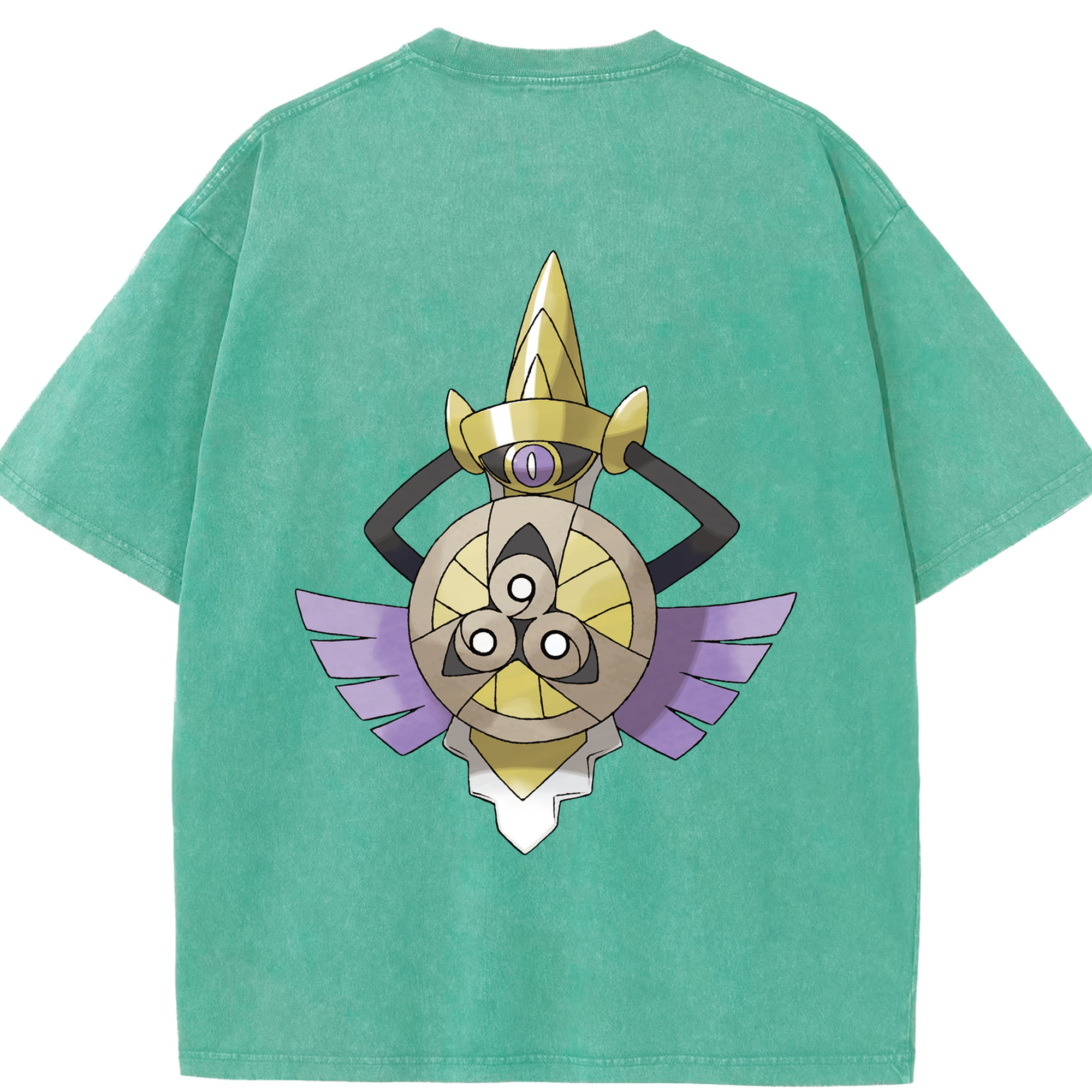 （画像用） ポケットモンスター Pokémon 綿100% ヴィンテージ風 半袖Tシャツ（背面プリント）